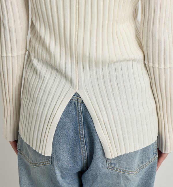  「【新色追加・リバイバル】シルクカシミヤリブニット」|ニット・セーター|