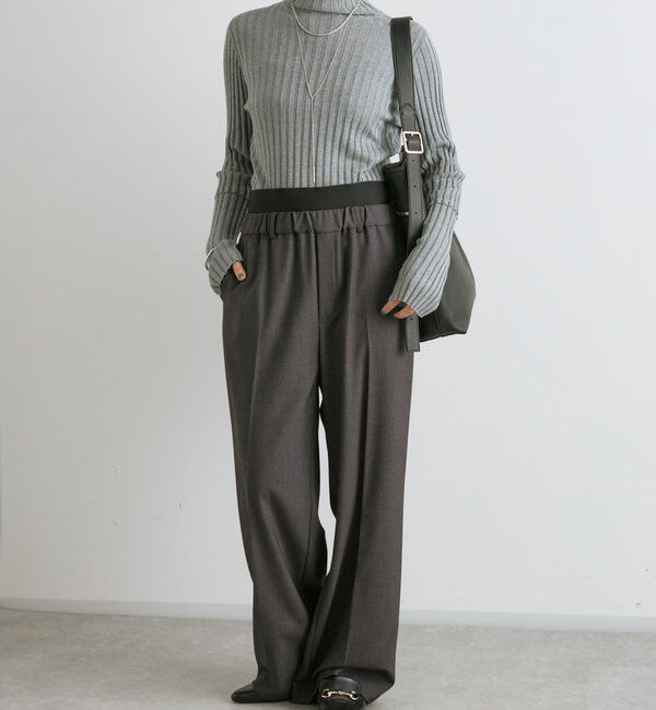  「【新色追加・リバイバル】シルクカシミヤリブニット」|ニット・セーター|