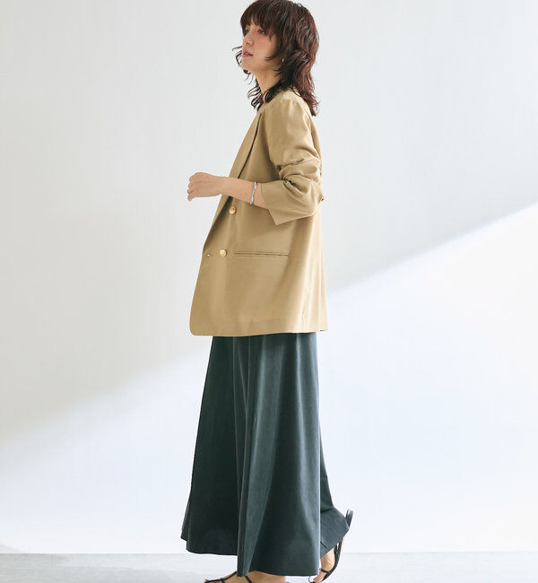  「【オンオフ着れる】ライトピークドラペルジャケット」|テーラードジャケット|