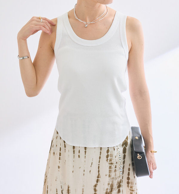  「【2way仕様】テレコ2WAYタンク」|キャミソール|