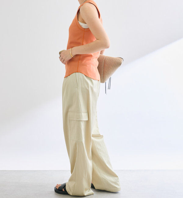  「【2way仕様】テレコ2WAYタンク」|キャミソール|