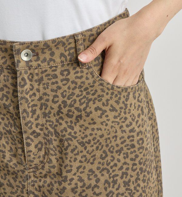  「ローライズレオパードスカート」|スカート|