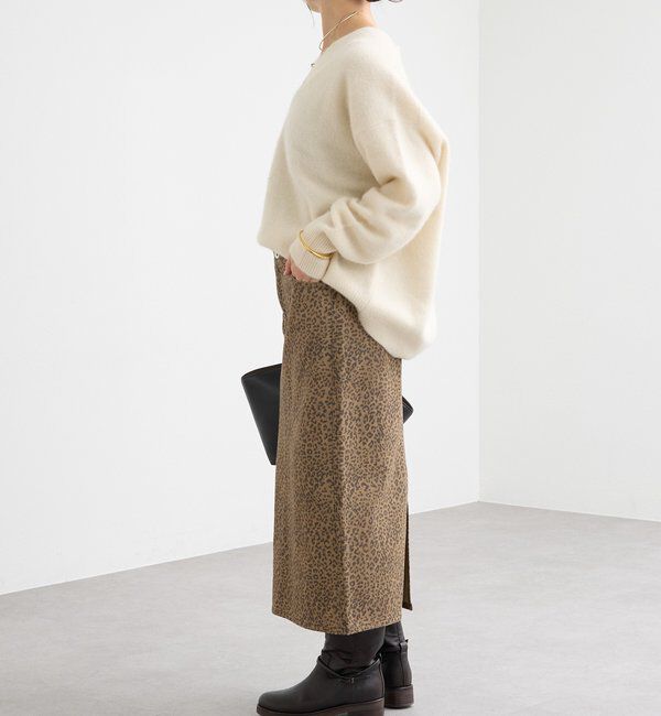  「ローライズレオパードスカート」|スカート|