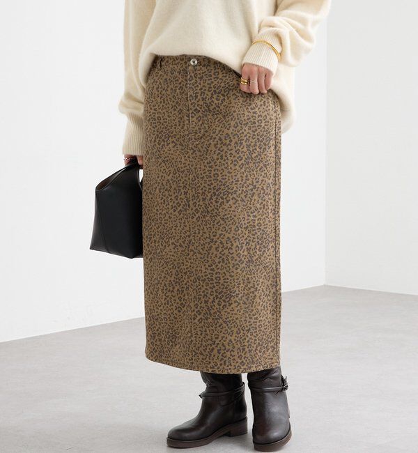  「ローライズレオパードスカート」|スカート|