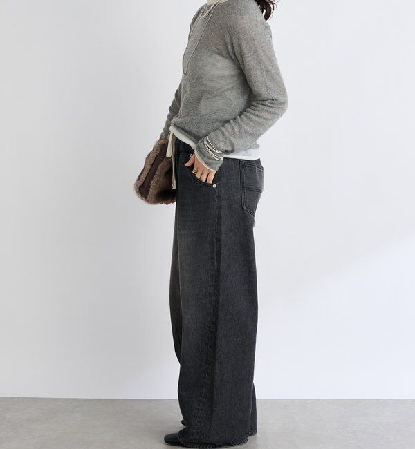  「【キャッチーなデザイン】スウェットドッキングデニム」|デニム|