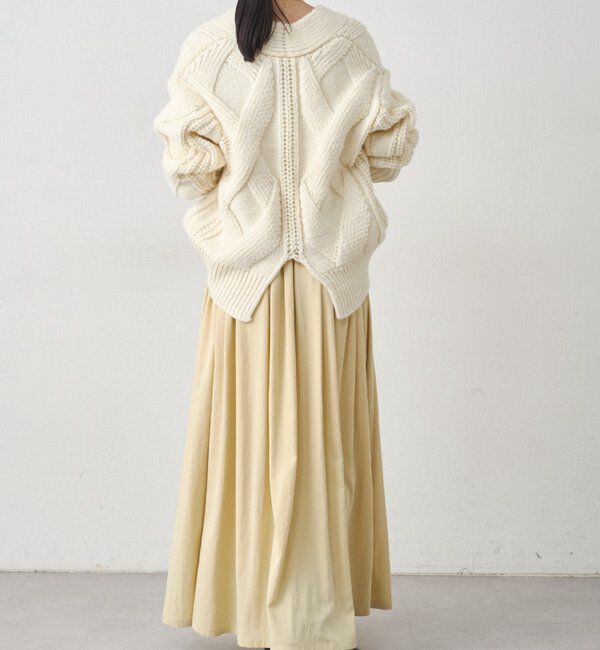  「ケーブルVニット」|ニット・セーター|