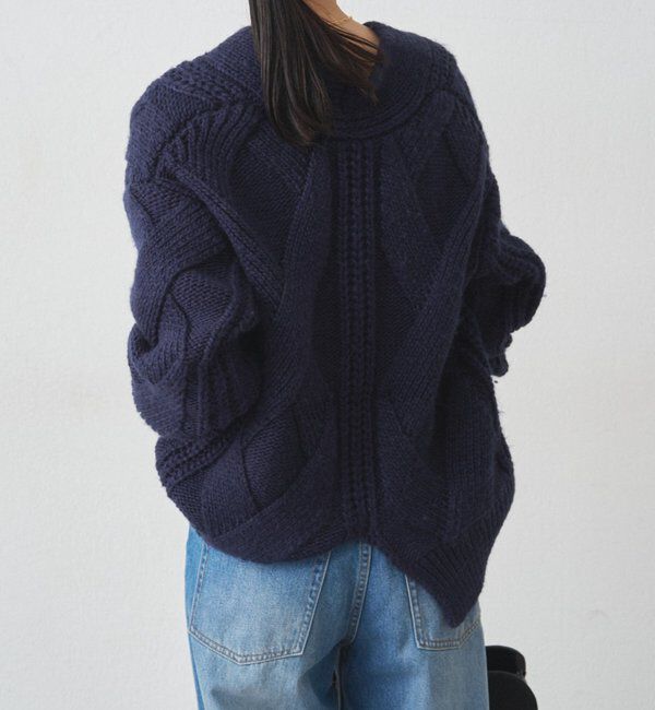  「ケーブルVニット」|ニット・セーター|