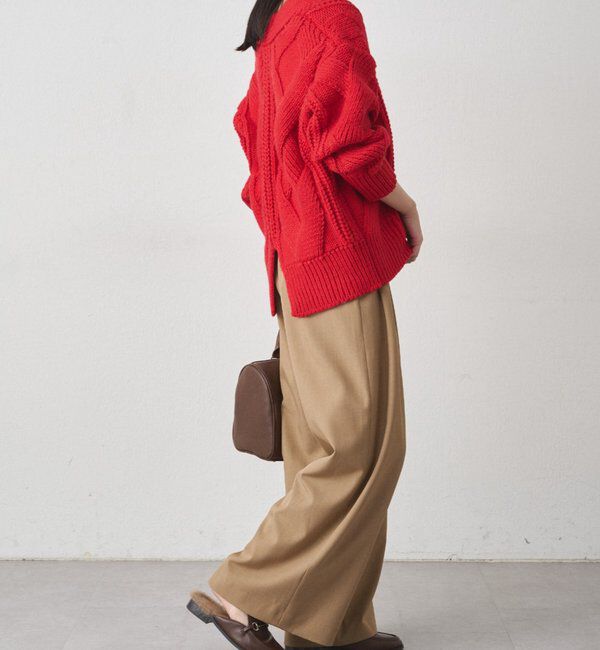  「ケーブルVニット」|ニット・セーター|