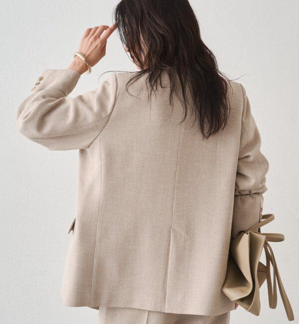  「【Atelier N5/アトリエヌメロサンク】ツイードWジャケット」|ベスト・ジレ|