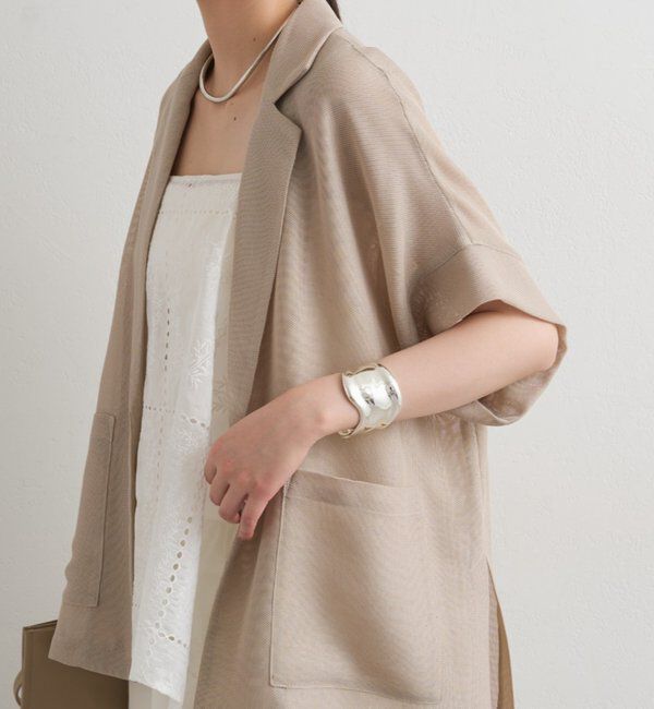  「【GALENA/ガレナ】ワイドウェーブバングル」|ブレスレット・バングル|