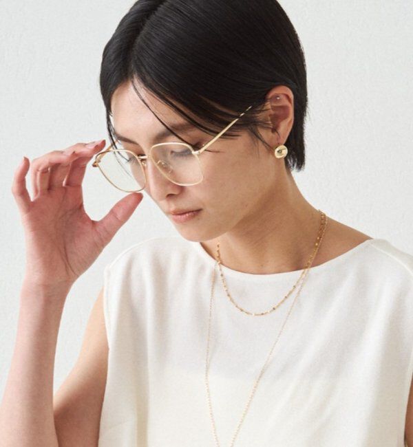  「【GALENA/ガレナ】メタルスクエアめがね」|メガネ|