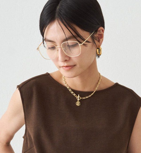  「【GALENA/ガレナ】メタルスクエアめがね」|メガネ|