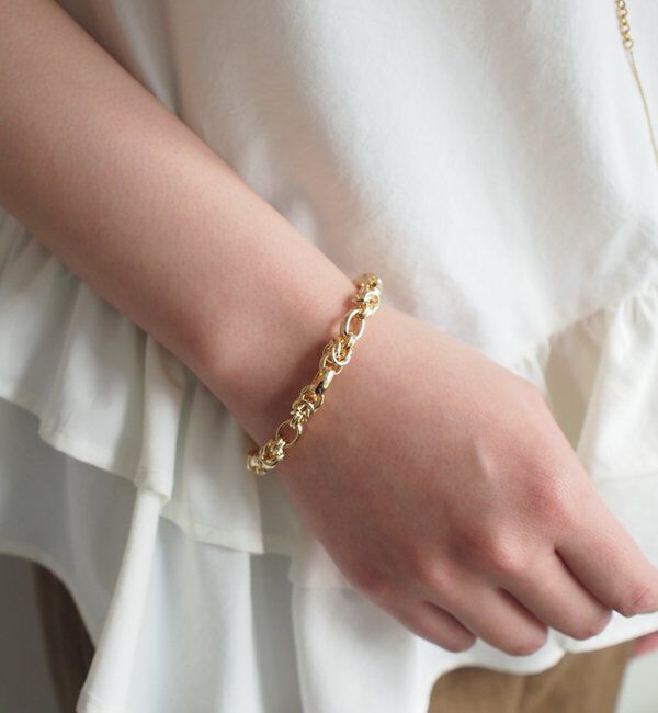  「【GALENA/ガレナ】デザインチェーンブレス」|ブレスレット・バングル|