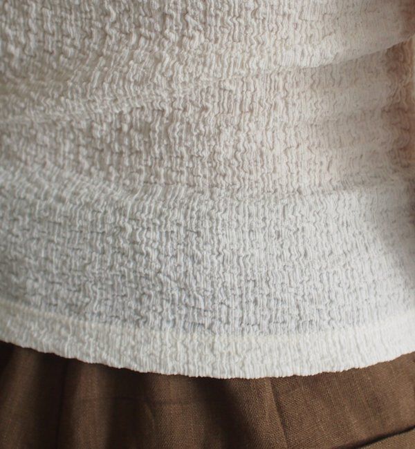  「【earthy_/アーシー】カップ付きジャガードキャミ」|Tシャツ・カットソー|