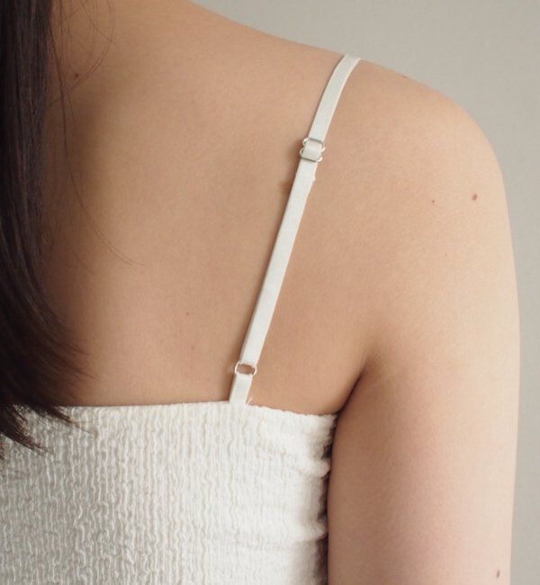  「【earthy_/アーシー】カップ付きジャガードキャミ」|Tシャツ・カットソー|