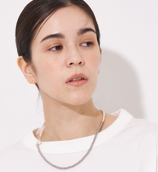 collex「【Ljud/ユード】配色ガラスバロックパールネックレス」|ネックレス|