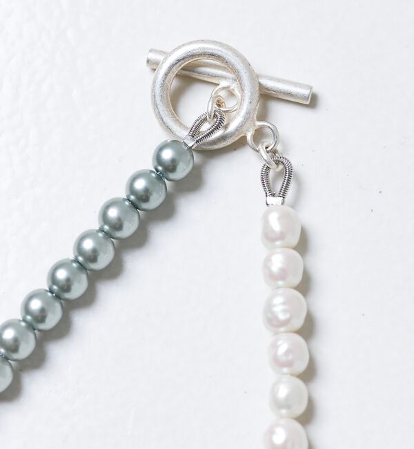 collex「【Ljud/ユード】配色ガラスバロックパールネックレス」|ネックレス|