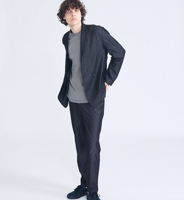 ABAHOUSE「【セットアップ対応】デニムライクツイル ダブルジャケット」|その他|