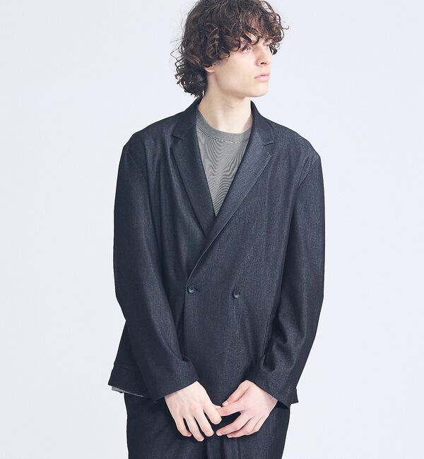 ABAHOUSE「【セットアップ対応】デニムライクツイル ダブルジャケット」|その他|
