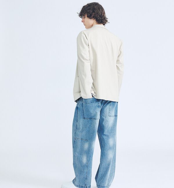 ABAHOUSE「【セットアップ対応】デニムライクツイル ダブルジャケット」|その他|