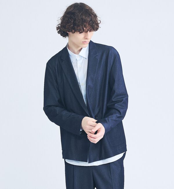 ABAHOUSE「【セットアップ対応】デニムライクツイル ダブルジャケット」|その他|