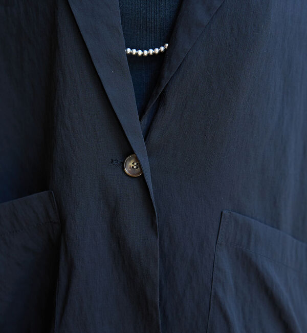 Rouge vif「強撚半袖シアーフォルムジャケット」|テーラードジャケット|