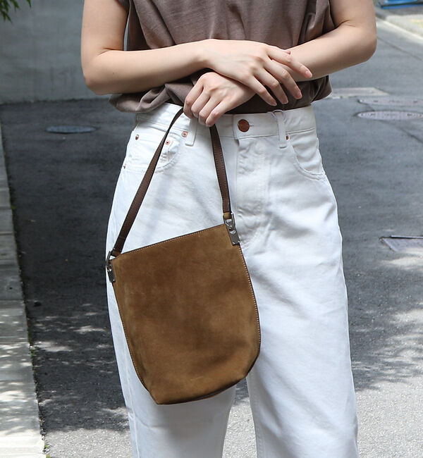 Rouge vif「【ORSETTO/オルセット】RACOOLTOスウェードレザーショルダーバッグ」|ショルダー・メッセンジャー|