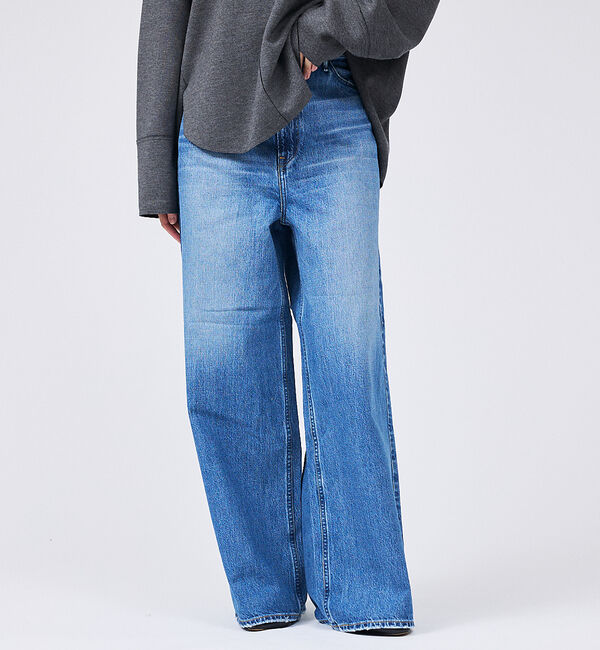 Rouge vif「【upper hights/アッパーハイツ】THE LIAM ハイライズワイドデ」|デニム|ブルー