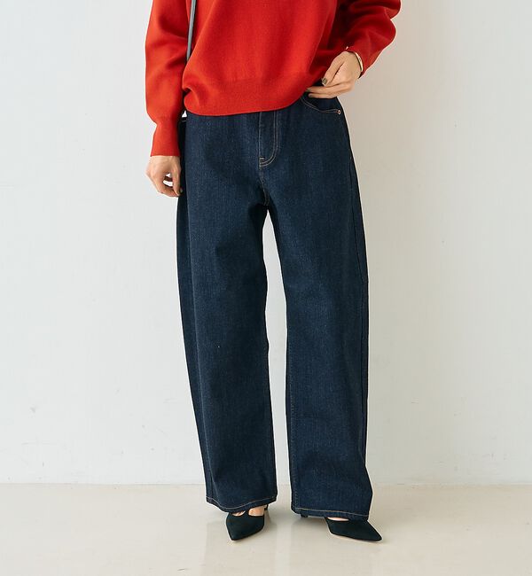 Rouge vif「【RED CARD/レッドカード】Montana カーブバギーデニム」|デニム|