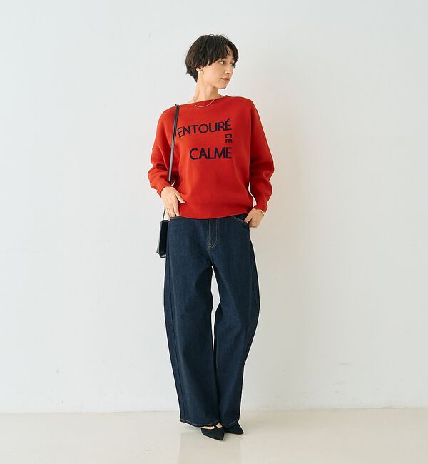 Rouge vif「【RED CARD/レッドカード】Montana カーブバギーデニム」|デニム|