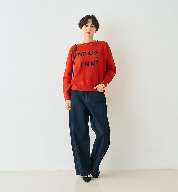 Rouge vif「【RED CARD/レッドカード】Montana カーブバギーデニム」|デニム|