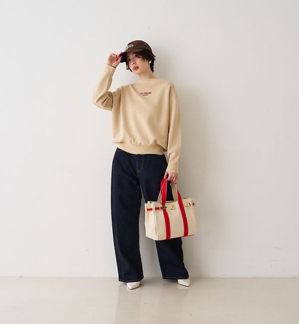 Rouge vif「【RED CARD/レッドカード】Montana カーブバギーデニム」|デニム|