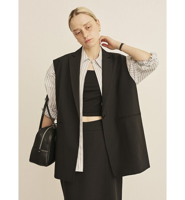 Rouge vif「【セットアップ対応】テーラーカラージレ」|ダウンベスト・ベスト|