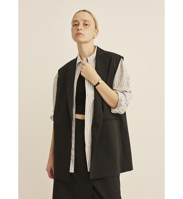 Rouge vif「【セットアップ対応】テーラーカラージレ」|ダウンベスト・ベスト|