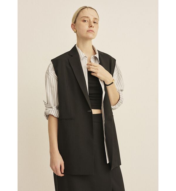 Rouge vif「【セットアップ対応】テーラーカラージレ」|ダウンベスト・ベスト|