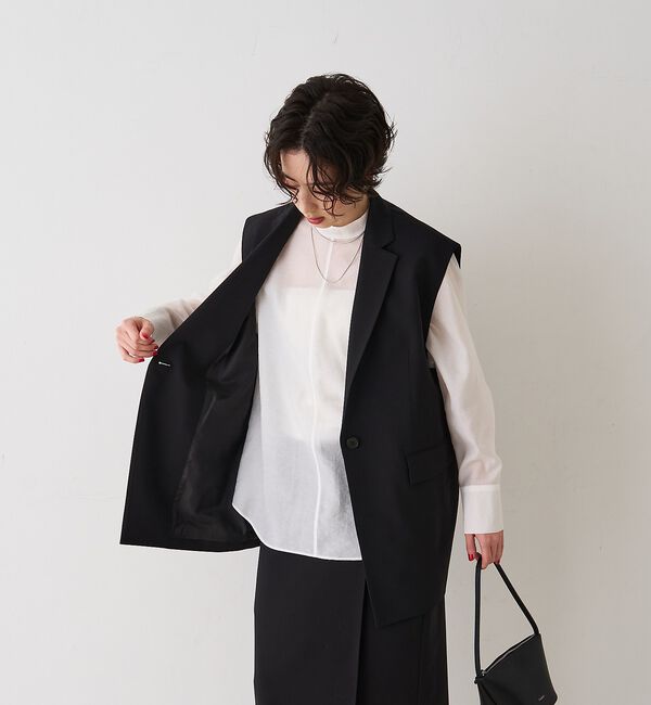 Rouge vif「【セットアップ対応】テーラーカラージレ」|ダウンベスト・ベスト|