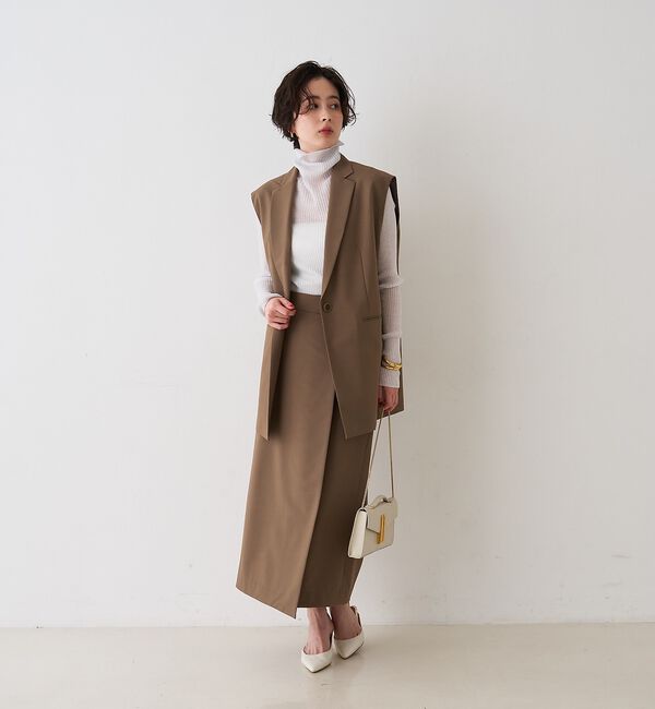 Rouge vif「【セットアップ対応】テーラーカラージレ」|ダウンベスト・ベスト|