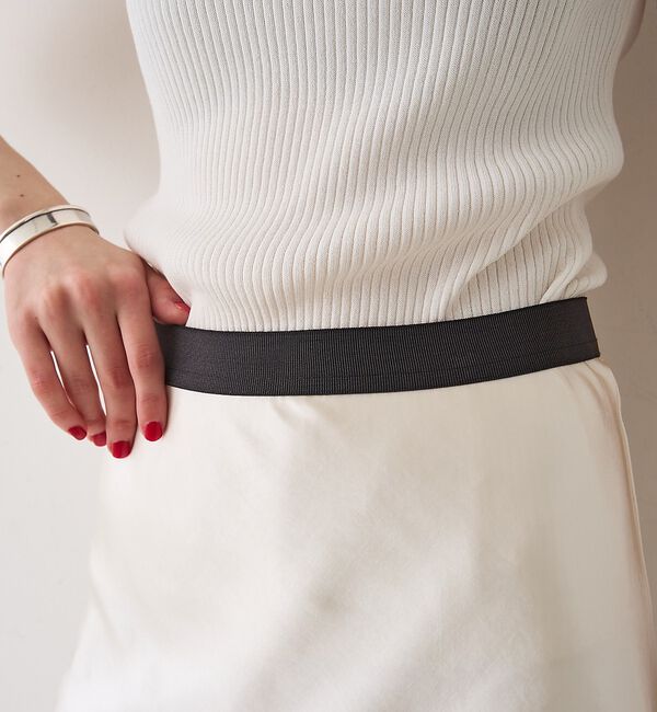 Rouge vif「サテンマーメイドイージーロングスカート」|スカート|