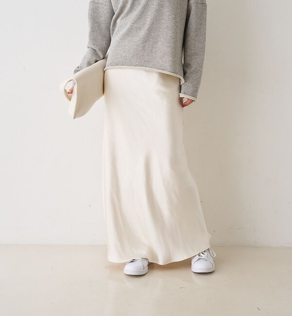 Rouge vif「サテンマーメイドイージーロングスカート」|スカート|