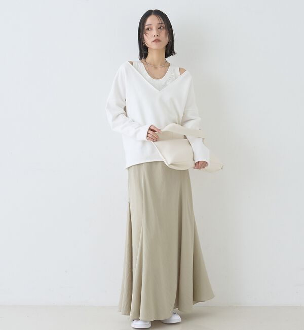 Rouge vif「裏毛Vネックスウェットプルオーバー」|スウェット・ジャージ|