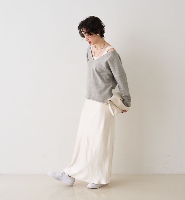 Rouge vif「裏毛Vネックスウェットプルオーバー」|スウェット・ジャージ|