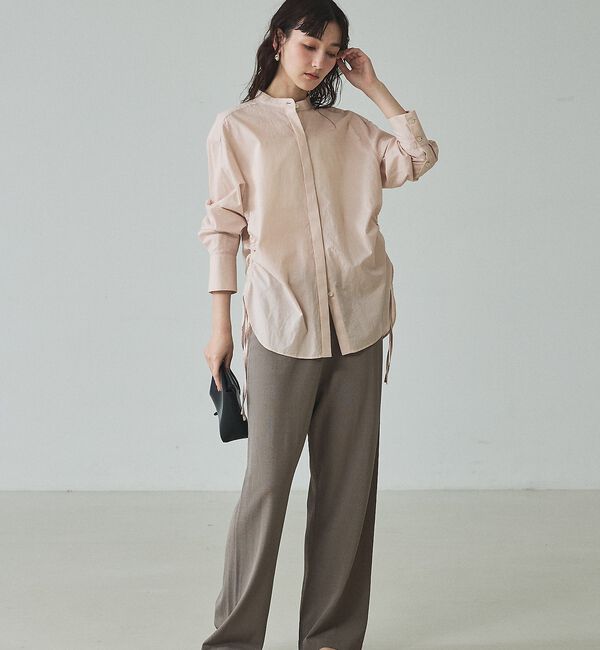 qualite「【接触冷感・セットアップ対応】レーヨンストレッチニットパンツ」|その他|