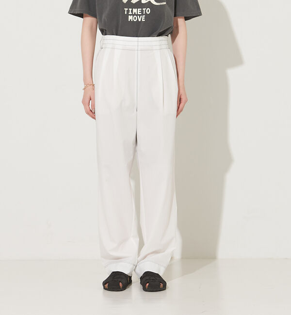 NOMINE「ステッチタックパンツ」|スラックス|