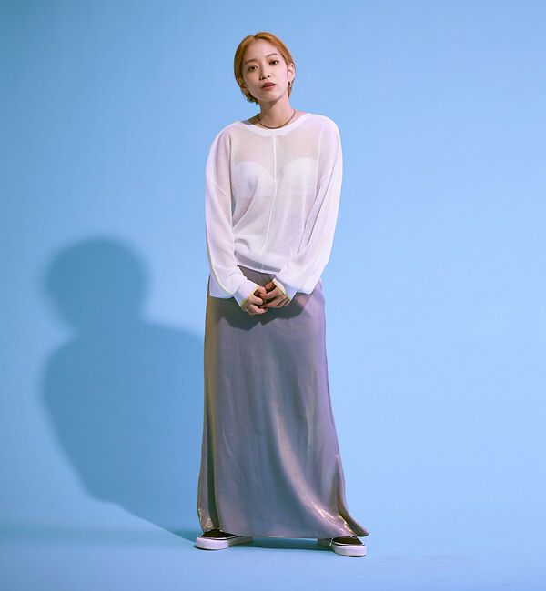 NOMINE「【前後着用可】2WAYシアーラインカーディガン」|カーディガン|