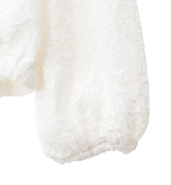 TIARA「レースブルゾン」|ノーカラージャケット|