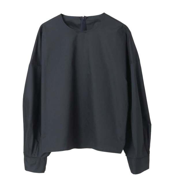 TIARA「タックスリーブプルオーバー」|シャツ・ブラウス|ネイビー