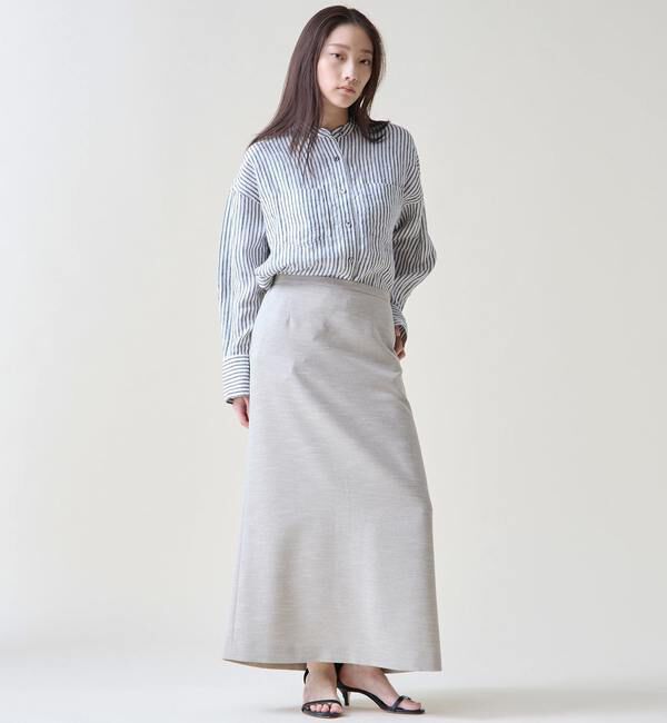 TIARA「リネンバンドカラーシャツ」|シャツ・ブラウス|