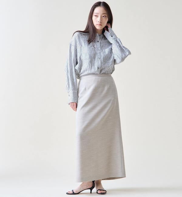 TIARA「リネンバンドカラーシャツ」|シャツ・ブラウス|