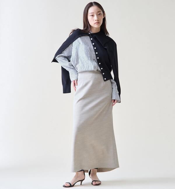 TIARA「リネンバンドカラーシャツ」|シャツ・ブラウス|