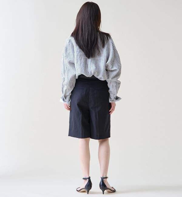 TIARA「リネンバンドカラーシャツ」|シャツ・ブラウス|